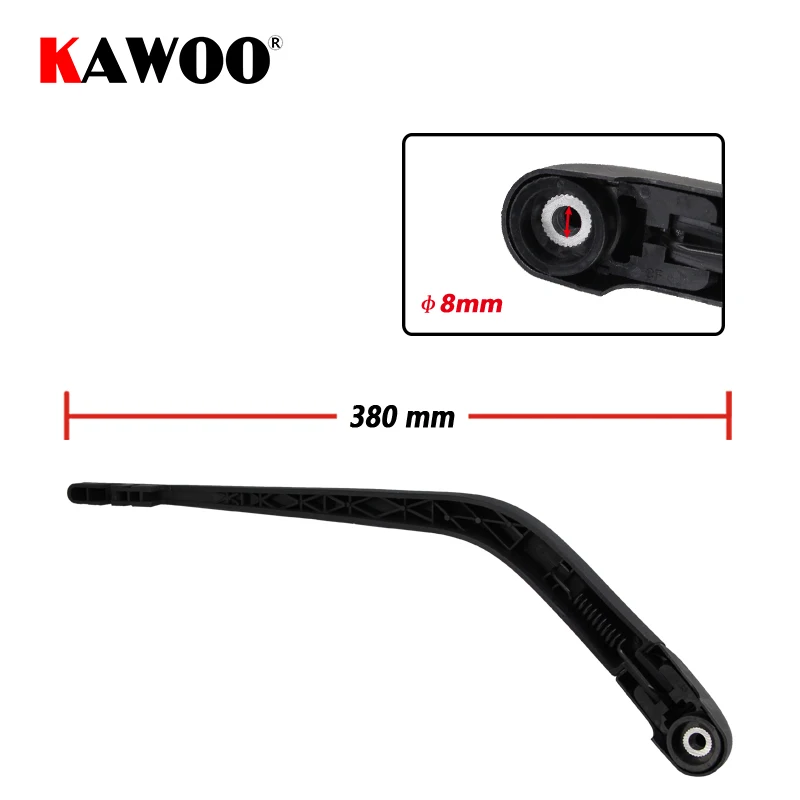 

KAWOO Car Rear Wiper Blade Blades Back Window Wipers Arm For Honda Mobilio Hatchback (2002-) 380mm Car Accessories Styling