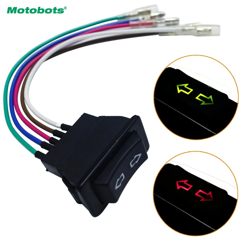 MOTOB0TS 1 шт. Универсальный 5-контактный автомобильный переключатель для окна с