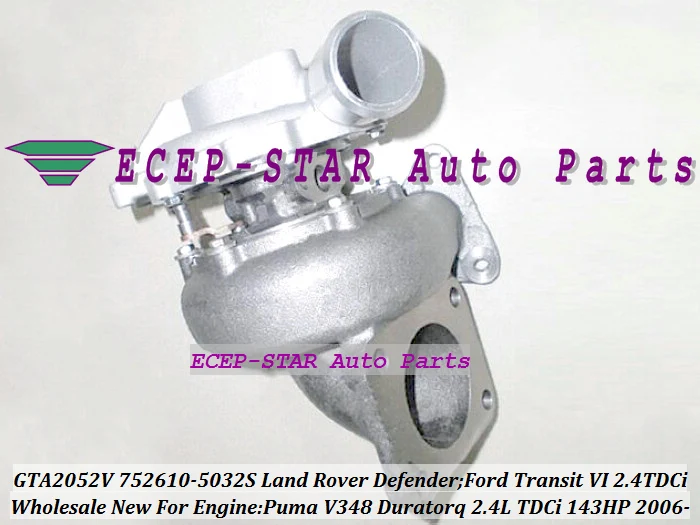 GTA2052V 752610 5025S 5009S 5010S YC1Q6K682DA Turbo для Land Rover Defender Ford Tourneo Transit VI 2006 Puma 2.4L TDCi|turbo manifold|turbo