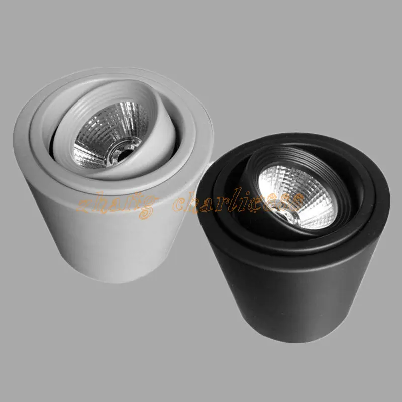 10 шт./лот 12 Вт квадратный/круглый светодиодный потолочный светильник COB Холодный