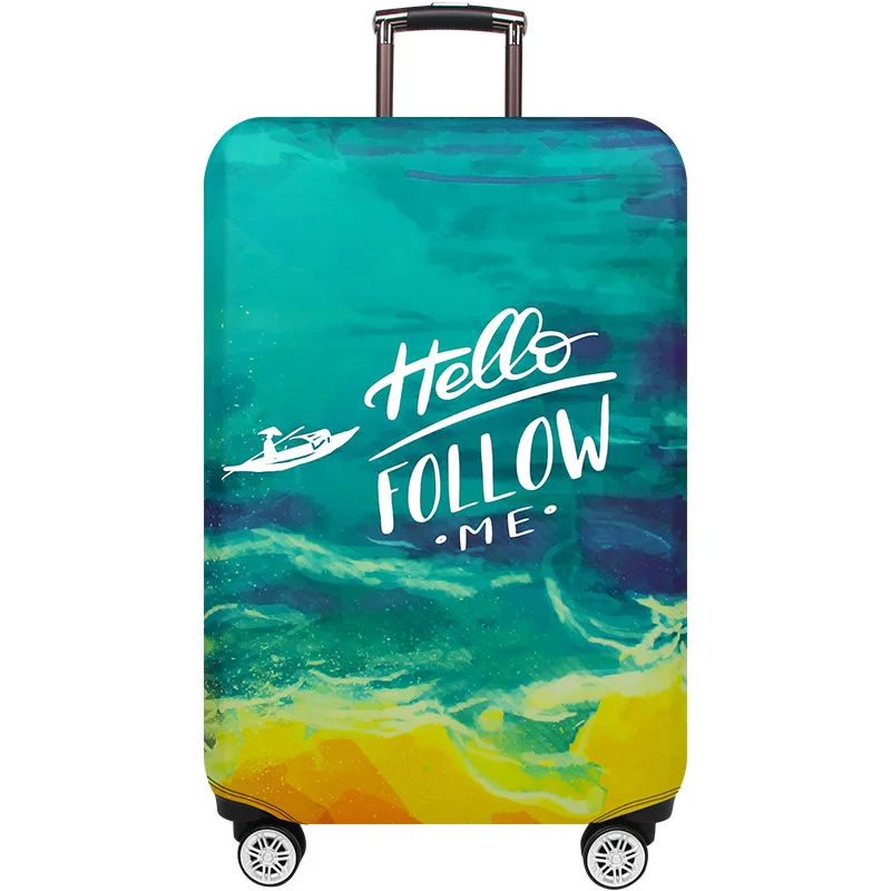 F Luggage Cover Чехол для багажа Global attress 18-32 дюймов, чехол для костюма, эластичный защитный чехол, чехлы на колесиках, утолщенный пылезащитный чехол, аксессуары для путешествий - Цвет: F Luggage Cover