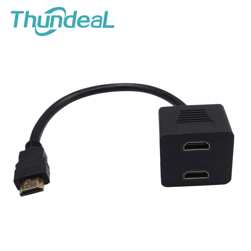 HDMI от 2 до 1 выход кабель переключатель Папа к женскому M/F в адаптер конвертер