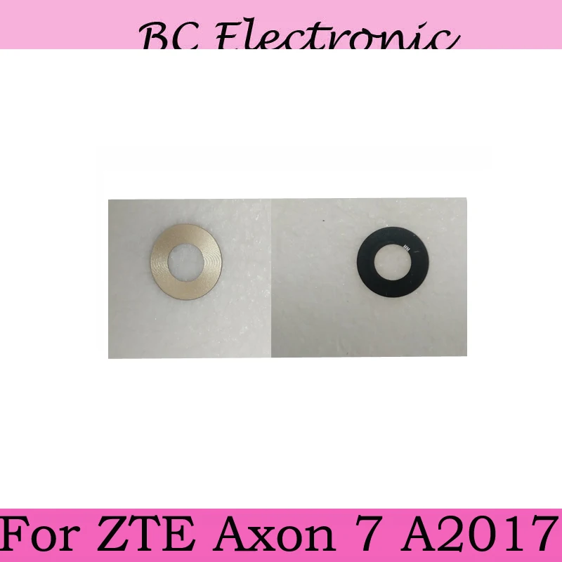 

Серый и золотой для ZTE Axon 7 Axon7 A2017 A 2017 задняя большая камера стеклянная крышка объектива с клейкой наклейкой Замена Ремонт