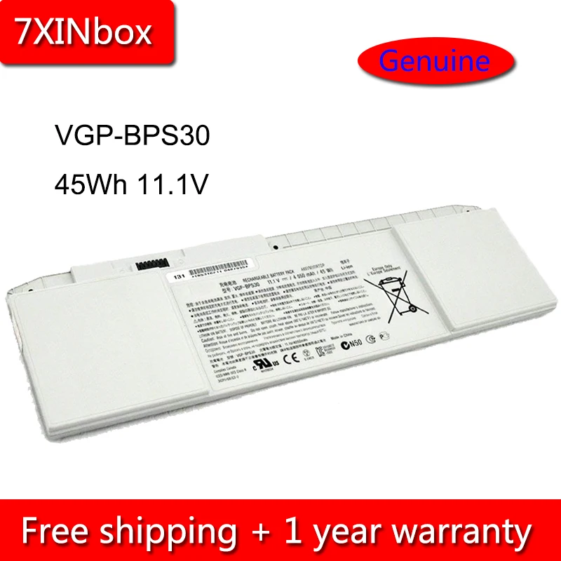7XINbox 45Wh 11 1 V VGP BPS30 Аккумулятор для ноутбука Sony VAIO SVT 13 T11 T13 1111M1E/S VT13117ECS серия Notebook