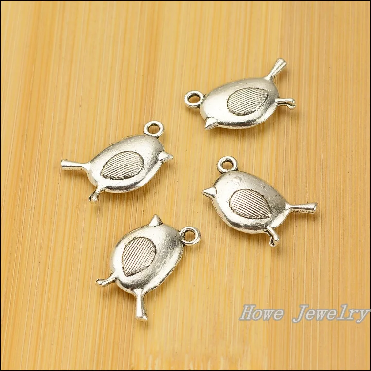 70 шт. винтажные подвески в виде птиц подвеска античное серебро подходит для