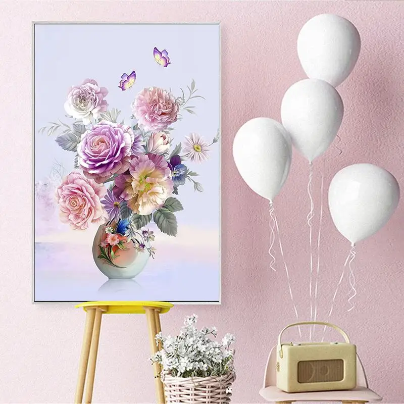 5D DIY Diamond Embroidery Peony Flower Painting Scenery Rhinestones cross stitch kits Christmas Gift wedding decoration | Дом и сад