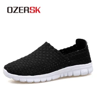 ozersk 2021 new spring summer casual shoes for woman flat soft bottom sneakers breathable mesh shoes woman braided shoes