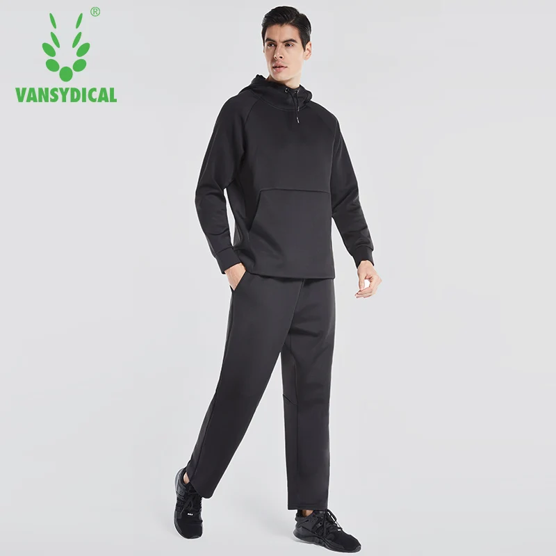 2018 VANSYDICAL комплект спортивной одежды Для мужчин осень зима свитер с капюшоном