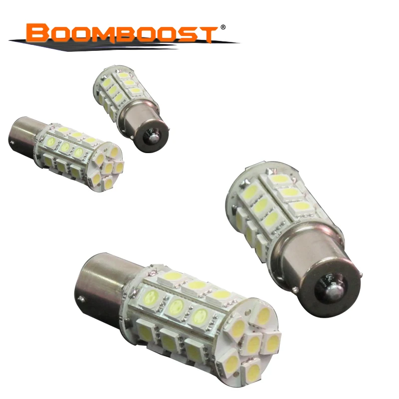 

2 шт., Автомобильные светодиодные лампы, цоколь H7, 12 В, S25, Ba15s, 27SMD