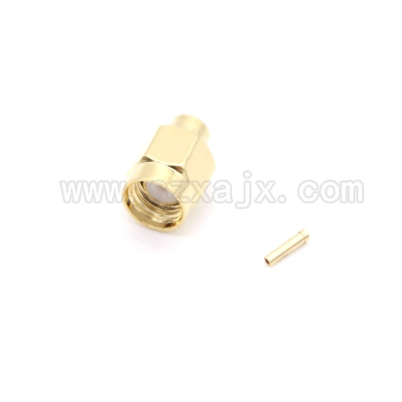 JX 10 шт. РЧ разъем RP-SMA Мужской пайки для RG402 0 141 &quotполужесткие коаксиальный кабель