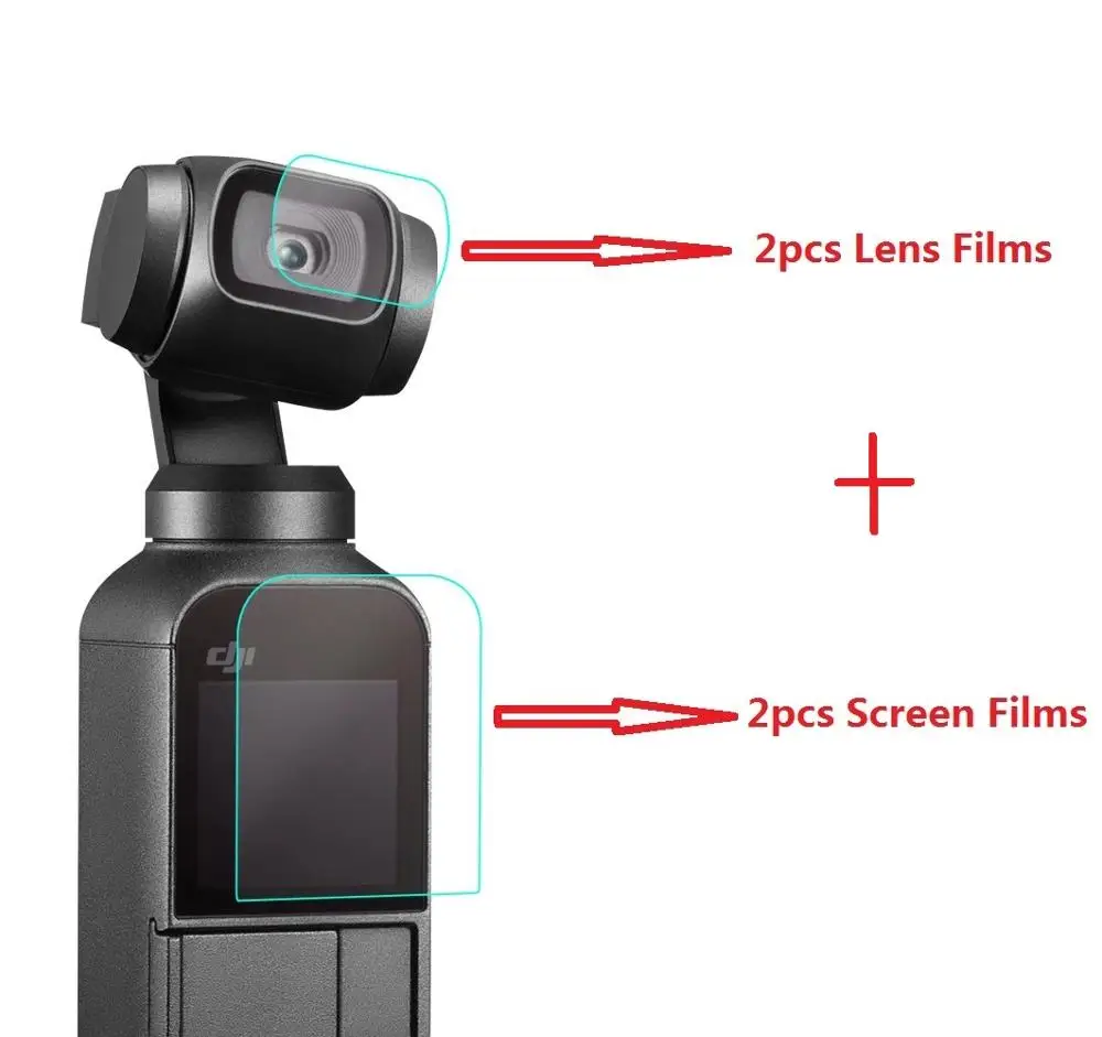 Sunnylife для Osmo DJI Pocket Screen Film Защитная пленка объектива камеры OSMO Gimbal
