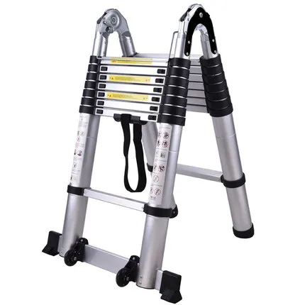 2 шт. портативная алюминиевая лестница 1 9 м + м|aluminum ladder|portable laddermultipurpose ladder |