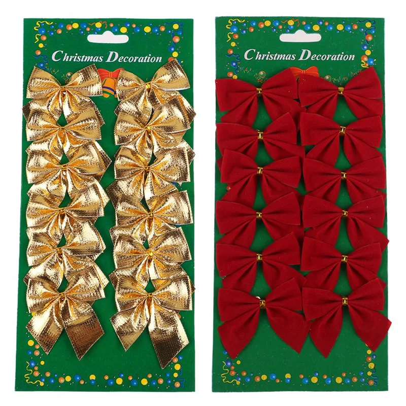 Милый бантик Рождественское украшение Рождественская елка для вечеринки