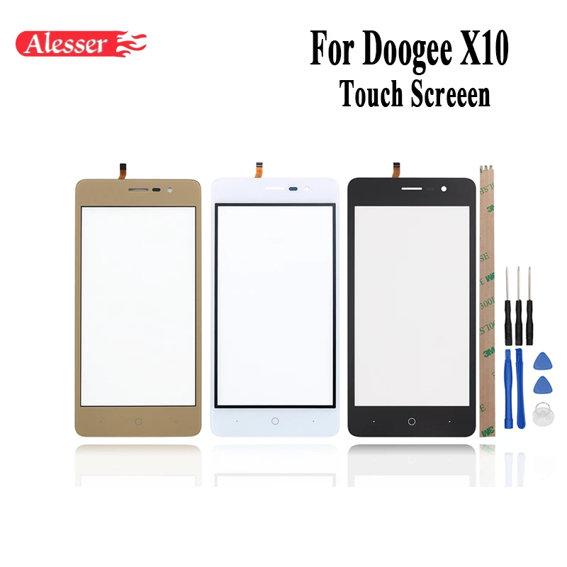 Alesser 5 0 дюймов Для Doogee x10 сенсорный экран Идеальный Ремонт Запчасти Сенсорная