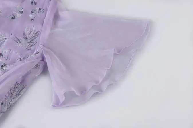 Новое летнее платье с вышивкой тонкое стильное для женщин Ретро стиль круглый