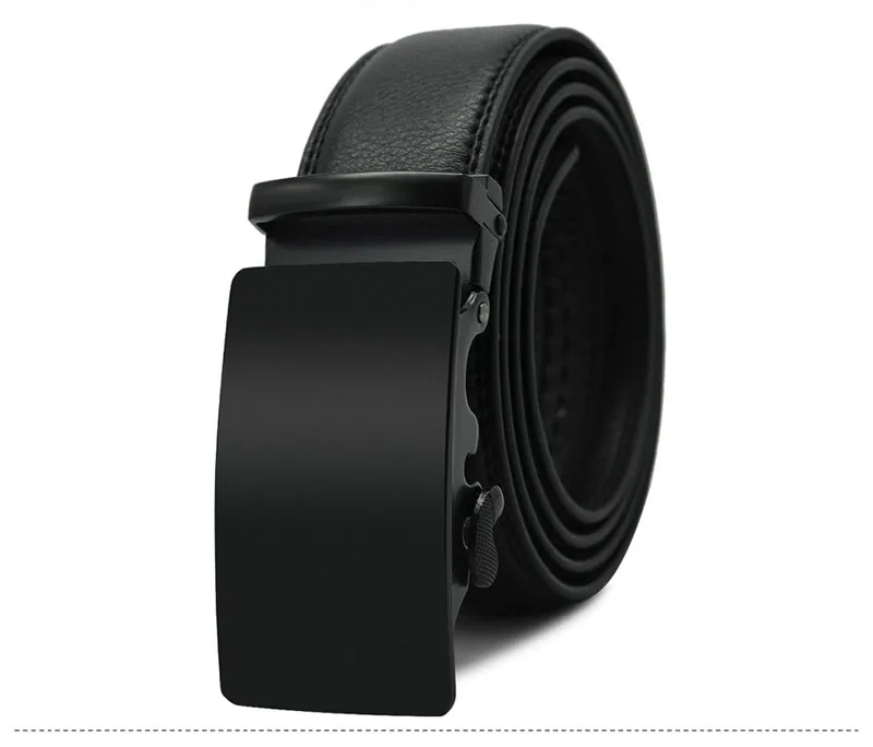 Новый стиль коровья натуральная кожа ремень высокое качество черный сплав