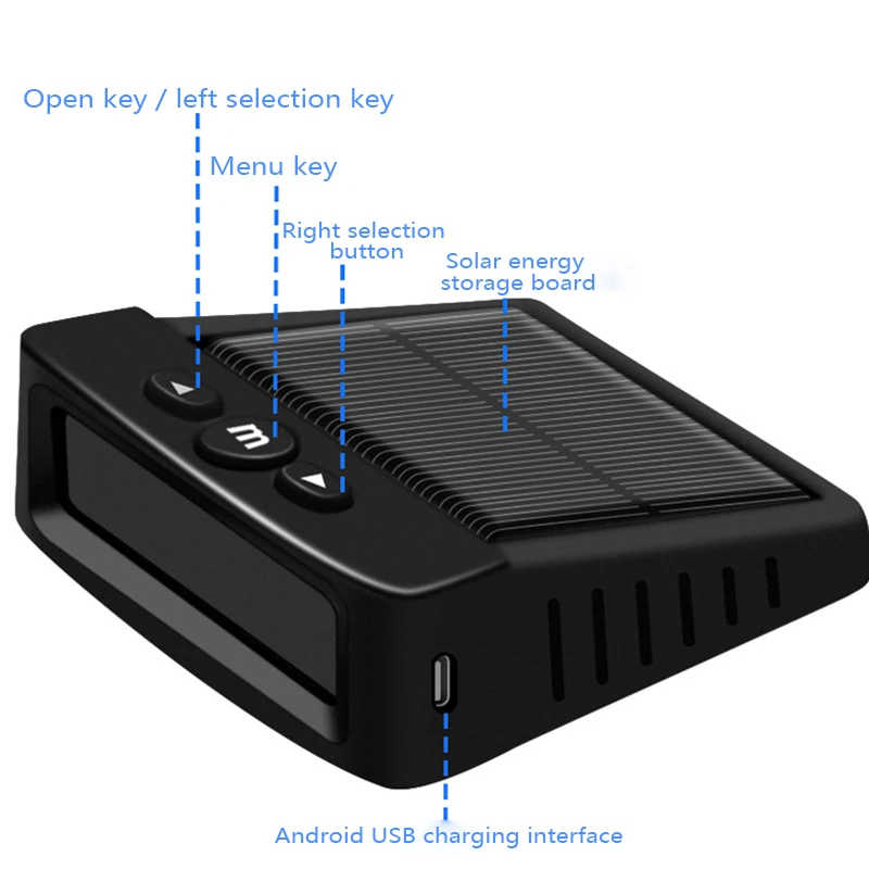 Солнечный автомобиль шины Давление монитор TPMS автомобильных шин Обнаружение