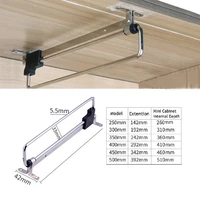 2pcs 250 300mm 350 400mm 450mm 500mm closet wardrobe top mount sliding pull out pull out cloth hanger rack