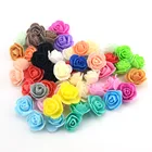 100 штпартия Мини ПЭ пена бутон розы искусственные ручной работы DIY Свадебные украшения для дома вечерние поставки поддельные цветы
