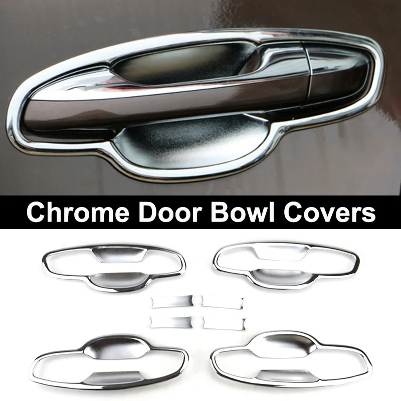 door bowl cover Для Kia Sportage QL хромированная дверная ручка, крышка для чаши, полость, отделка, молдинг, украшение, Стайлинг автомобиля - Цвет: door bowl cover