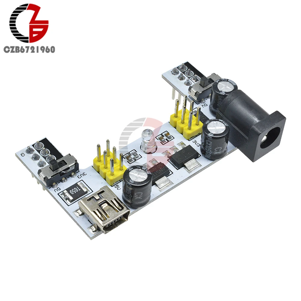 Мини-usb MB102 макетная плата питания трансформатор модуль DC 3,3 V 5V адаптер напряжения регулятор для Arduino MB 102 хлебная плата