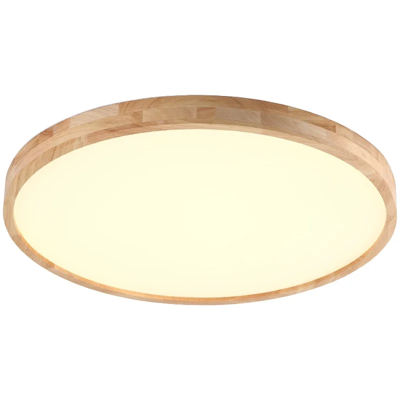 Деревянный ультратонкий потолочный светильник современный светодиодный для
