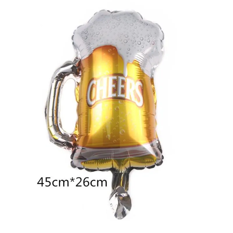 Романтическое свадебное украшение супер фольгированные шары пивные бокалы