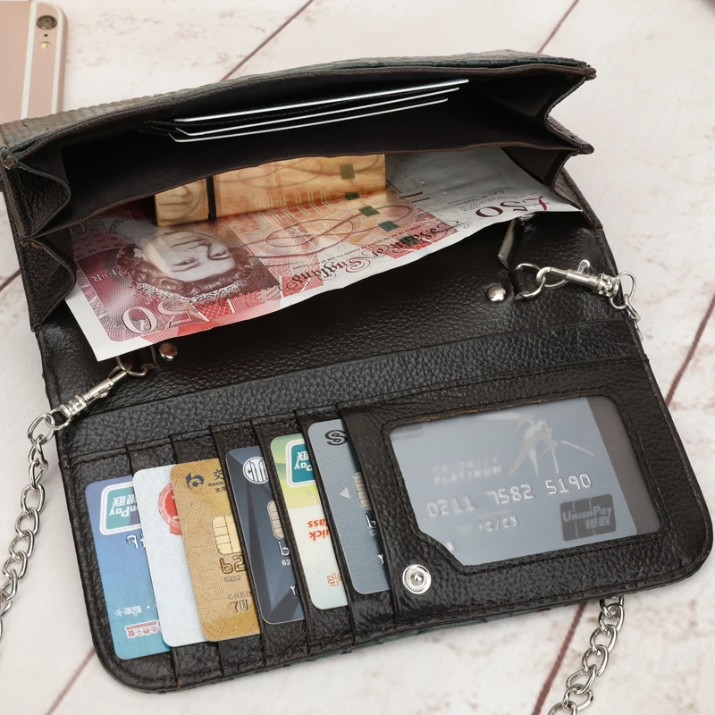 Женский кошелек из натуральной кожи аллигатора Bolsa Feminina дизайнерские сумки