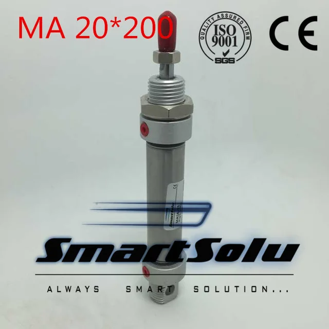 Бесплатная доставка бесплатная воздушный мини-цилиндр MA 20x200 20 мм отверстие 200 Ход