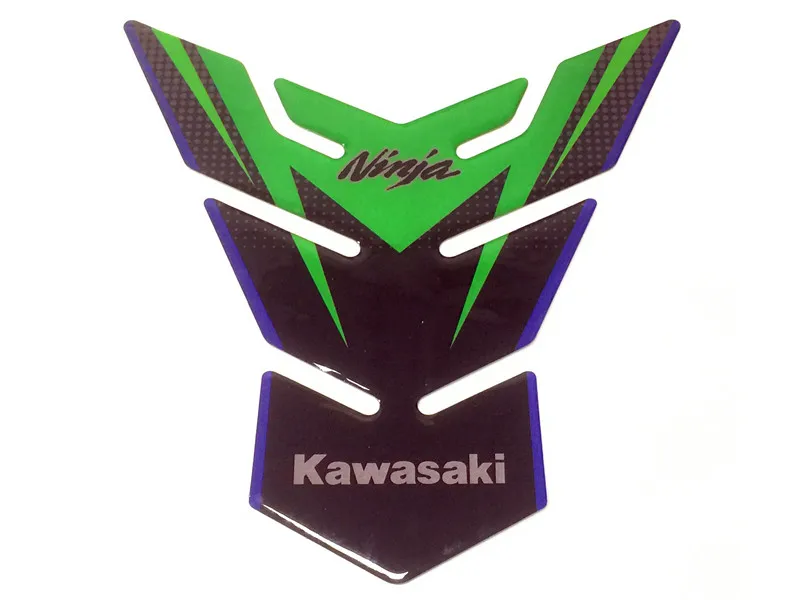 Мотоцикл углеродного волокна 3D трехмерный Танк защита стикер пихта для Kawasaki KLE650