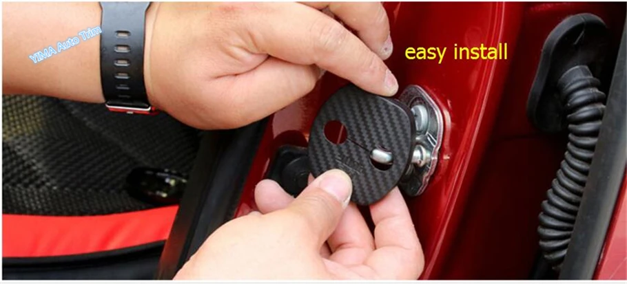 

Lapetus Plastic Car Styling Door Lock Protector Cover Buckle Decoration Trim 4 Piece Fit For INFINITI QX50 QX60 Q50 2018 - 2021