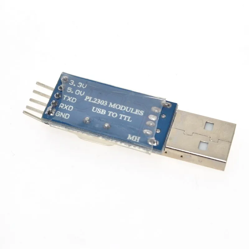 Кабель загрузки модуля PL2303HX на микроконтроллере STC USB в блок программирования TTL
