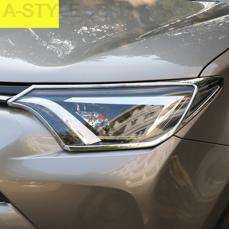 Фары для Toyota RAV4 RAV 4 2016 2017 аксессуары бровей веки передние фары брови Стайлинг