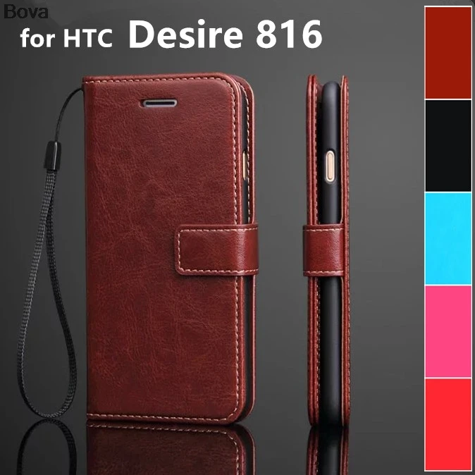 Чехол с держателем для карт HTC Desire 816 кожаный чехол ультра тонкий кошелек телефона