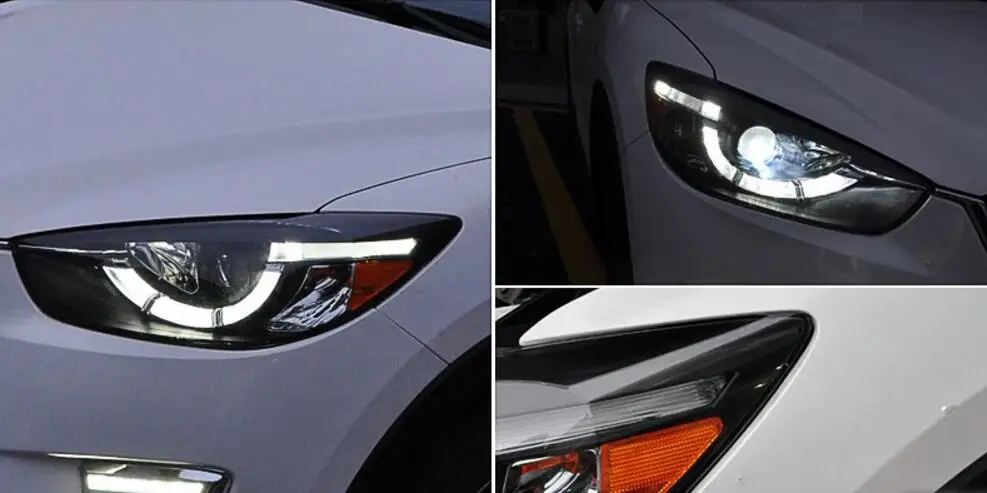 Автомобильный бампер налобный фонарь mazda CX 5 головные фары y светодиодный ные ДХО