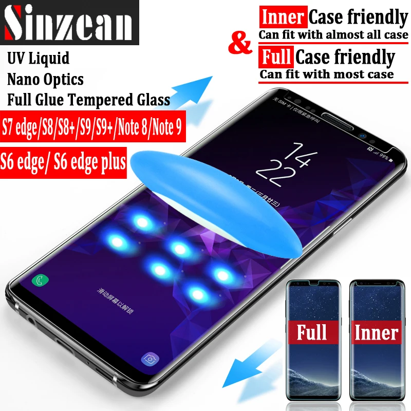 Sinzean 20pcs 3D полное покрытие УФ стекло для Oneplus 7 Pro/1 + Pro клейкое защита экрана с USB