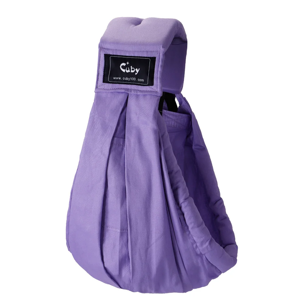 purple Libre postage CUBY/Лидер продаж, детский слинг, однотонный, носить спереди, Детская накидка, хлопчатобумажная накидка, мягкая детская одежда для кормления новорожденных и кормящих грудью, эргономика - Цвет: purple