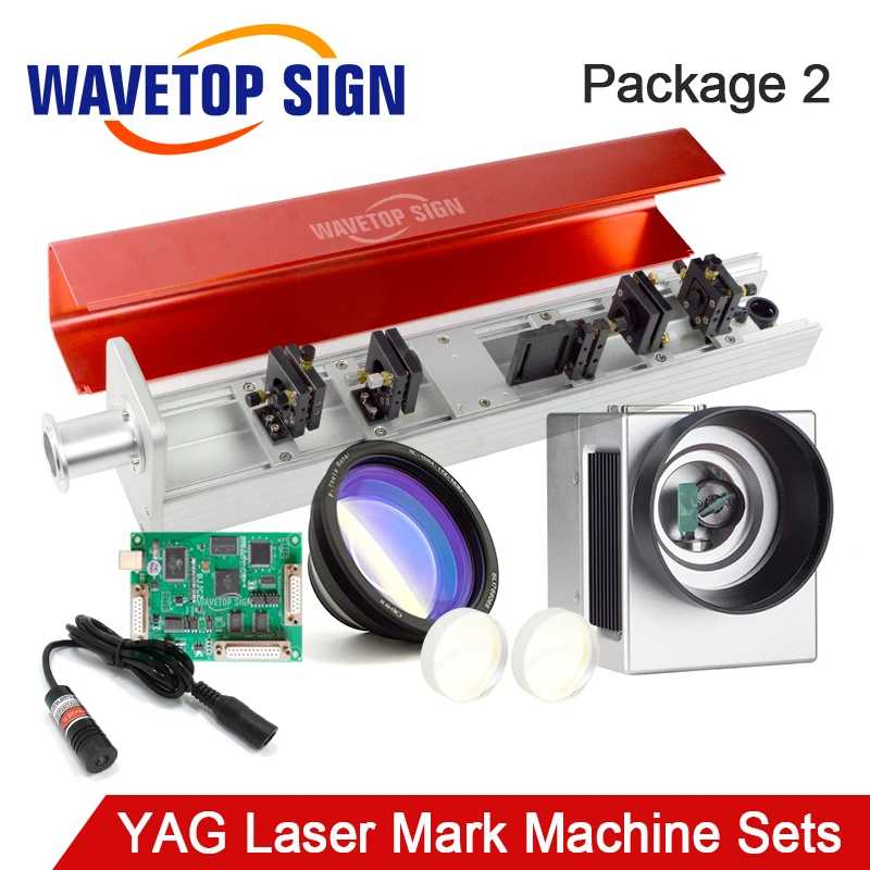 

YAG Laser Machine Laser Path +Galvonometer+Scan Lens+Mirror 2Pcs+Red Light + JCZ USB Laser Controller+Software Ezcad 2.14.10