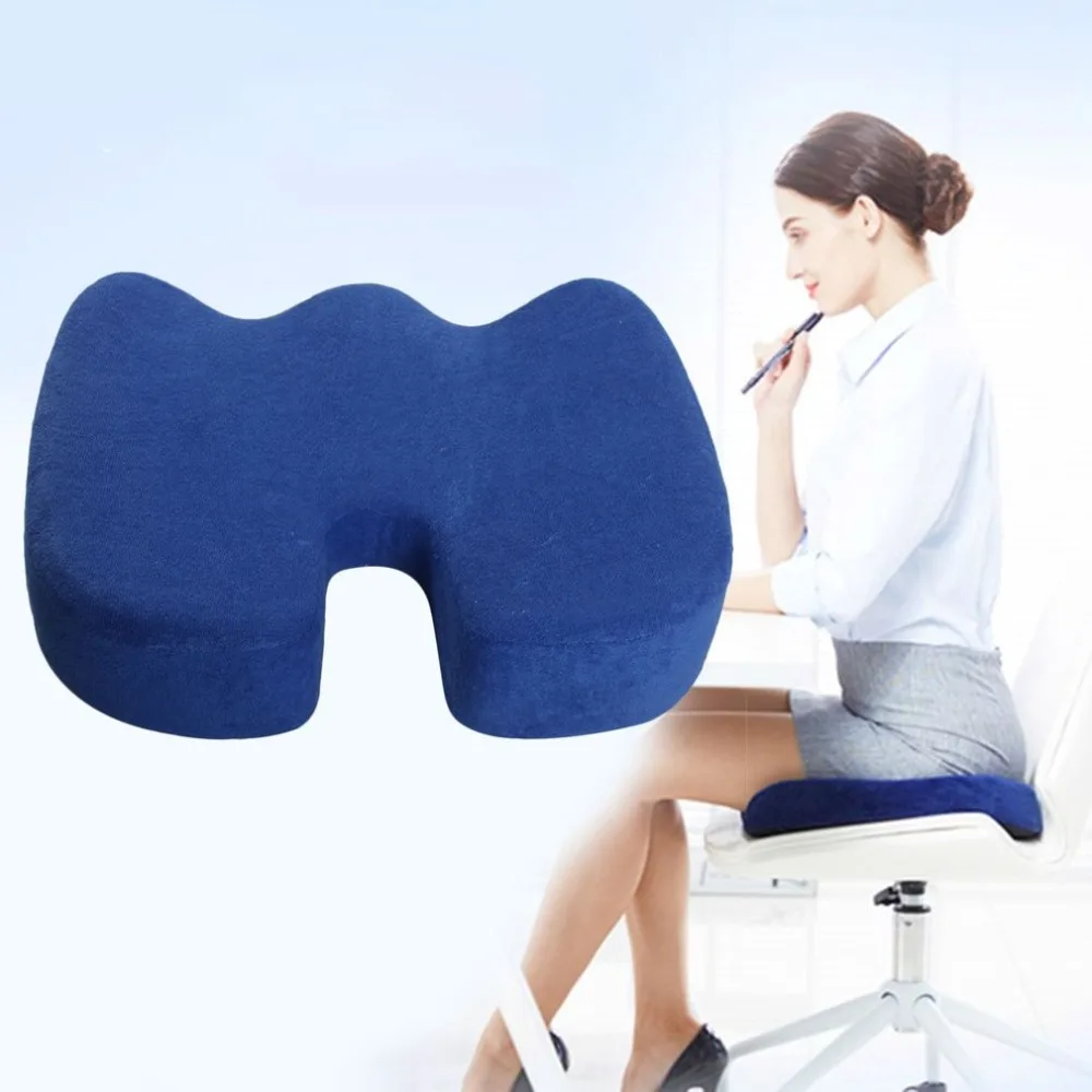 2 шт./компл. удобные Memory Foam ортопедические подушки сиденья пояс сзади Поддержка Набор для Офис здравоохранения подушки