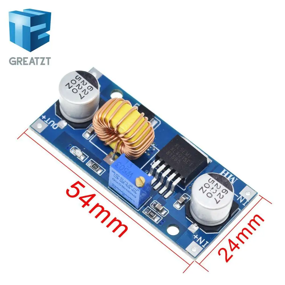 1 шт. 5A DC CC CV литиевых Батарея Шаг вниз зарядки LED Мощность конвертер Зарядное