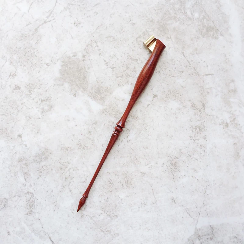 

Deluxe English Dip Pen Professional Rosewood Calligraphy Nib Dip Pen Holder Cut Side Head Copperplate Dip Pen