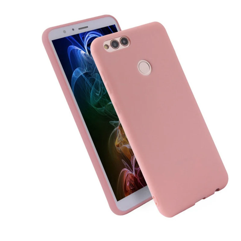 Мягкий чехол ярких цветов для Huawei P Smart P20 P10 P9 P8 Lite Y3 Y5 II Y6 Y7 Prime 2017 Y9 2018 Honor 5A 6A 6C 7A 7C Pro 8