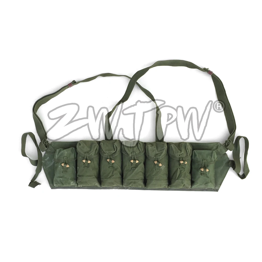 Оригинал WW2 китайская военная армия Вьетнамская война SKS/Тип 63 Холщовая Сумка для