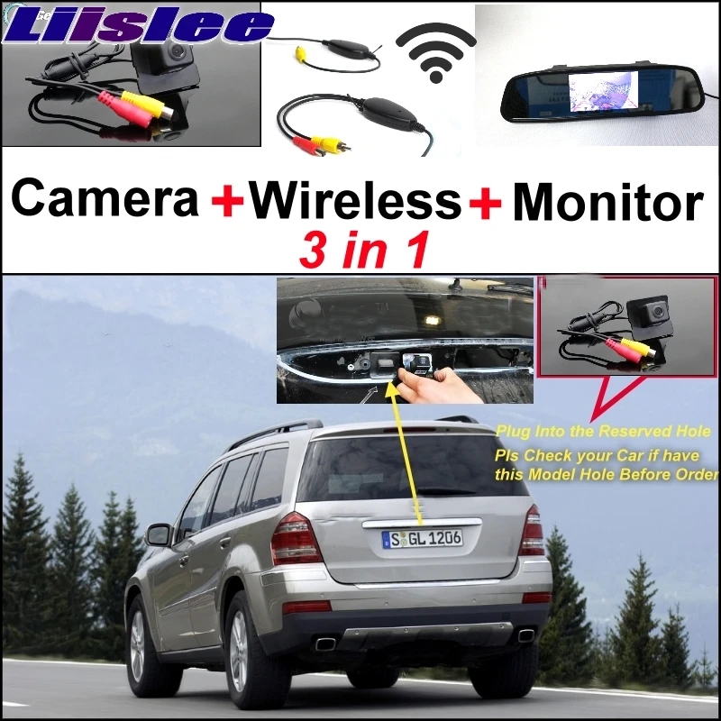 Liislee для Mercedes Benz MB GL X164 350 450 550 специальная Оригинальная камера с отверстием