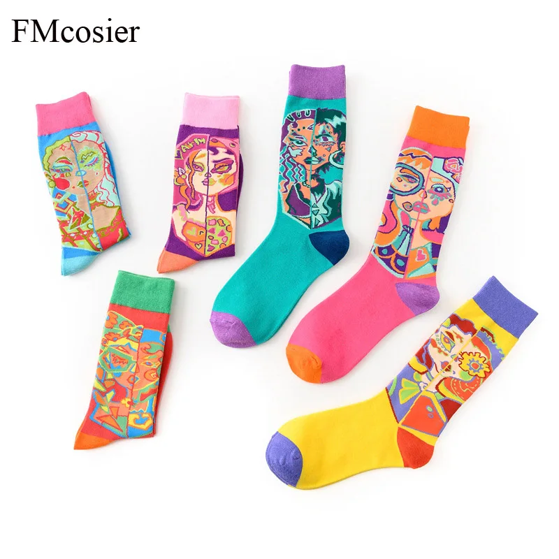 6 пар в партии пакет для женщин с изображением забавного героя мультфильма милый