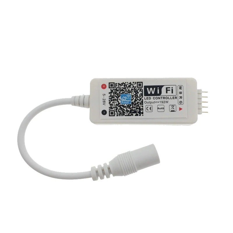 Миниатюрный светодиодный смарт регулятор RGBW с Wi Fi для светодиодной