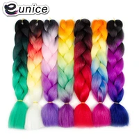 eunice 24inch stretched easy braiding jumbo braids drown layers 24inch synthetic ombre 100gpack blonde crochet hair