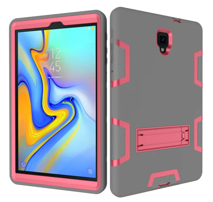 

For Samsung Galaxy Tab A T590 T595 Case Cover Funda Tablet Kids Safe Shockproof Silicone Hard Stand Hand Shell For T597 10.5inch