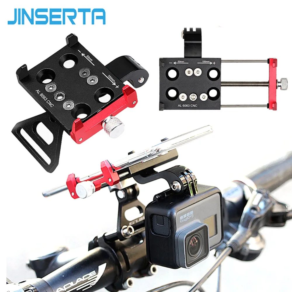 JINSERTA CNC алюминиевая велосипедная подставка крепление для Gopro 7 кронштейн адаптер