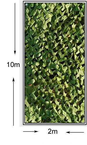2x10 full green Камуфляжная сетка для кемпинга, 2X3 м, 3X5 м, 4X5 м, 2X7 м, камуфляжная сетка для лесных джунглей, для охоты, стрельбы, рыбалки, укрытие, скрытие сетки - Цвет: 2x10 full green